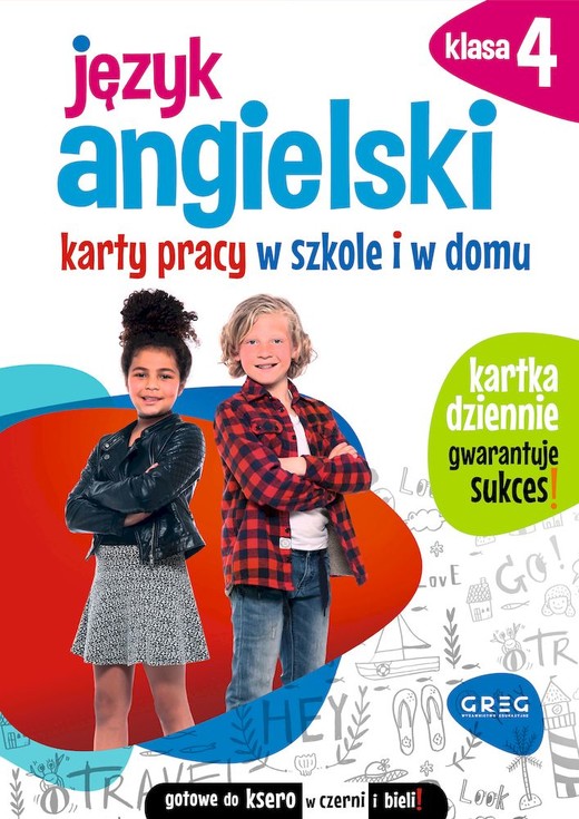 okładka Język angielski. Karty pracy w szkole i w domu. Klasa 4 książka