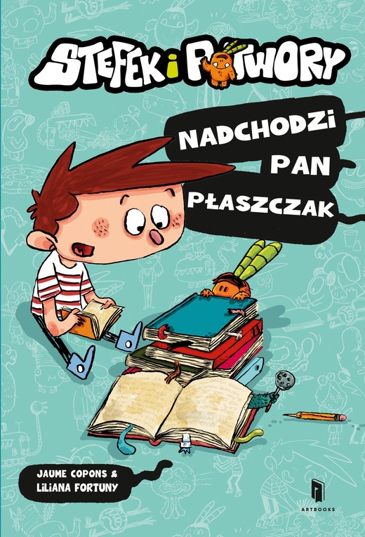 okładka Nadchodzi pan Płaszczak. Stefek i potwory. Tom 1 książka | Jaume Copons