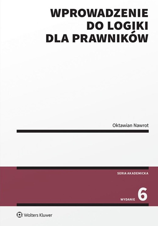 okładka Wprowadzenie do logiki dla prawników książka