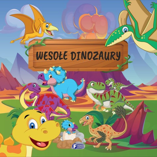 okładka Wesołe dinozaury książka