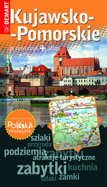 okładka Kujawsko-Pomorskie przewodnik + atlas książka | Opracowanie zbiorowe