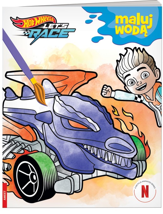 okładka Hot Wheels Maluj wodą MW-1601 książka