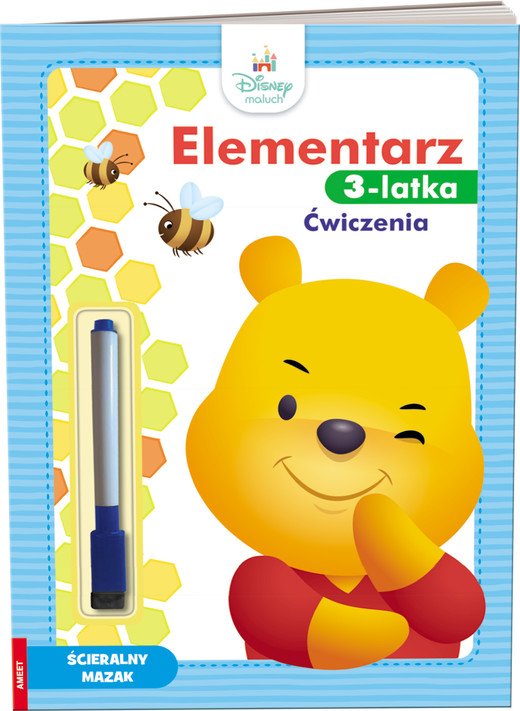 okładka Disney Maluch Elementarz 3-latka ćwiczenia  MCS-9201S1 książka