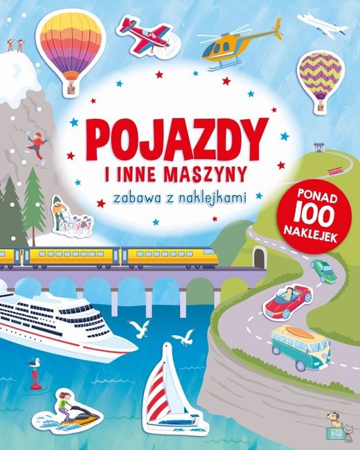 okładka Pojazdy i inne maszyny. Zabawa z naklejkami książka
