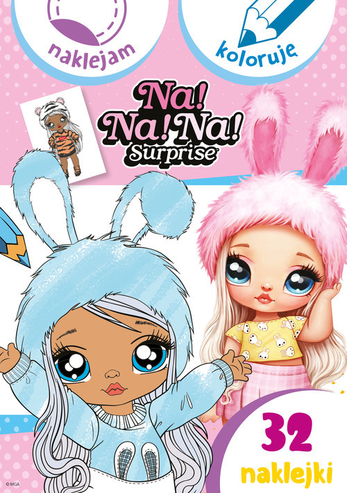 okładka Na! Na! Na! Surprise. Naklejam i koloruję książka