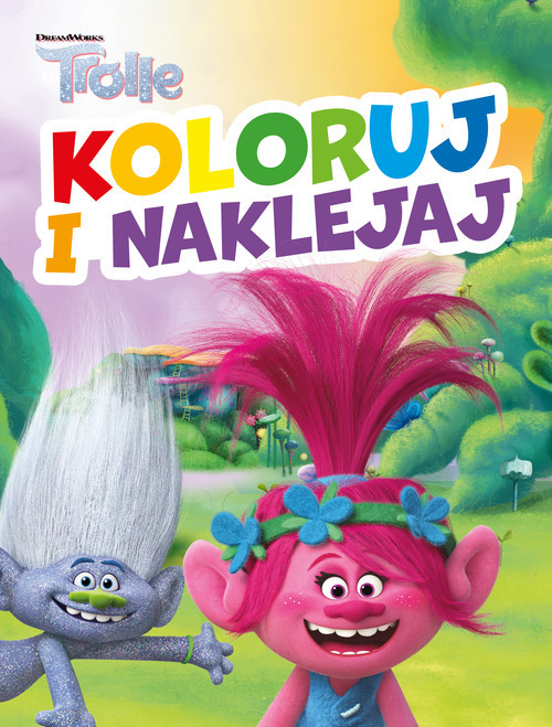okładka Koloruj i naklejaj! Trolle książka