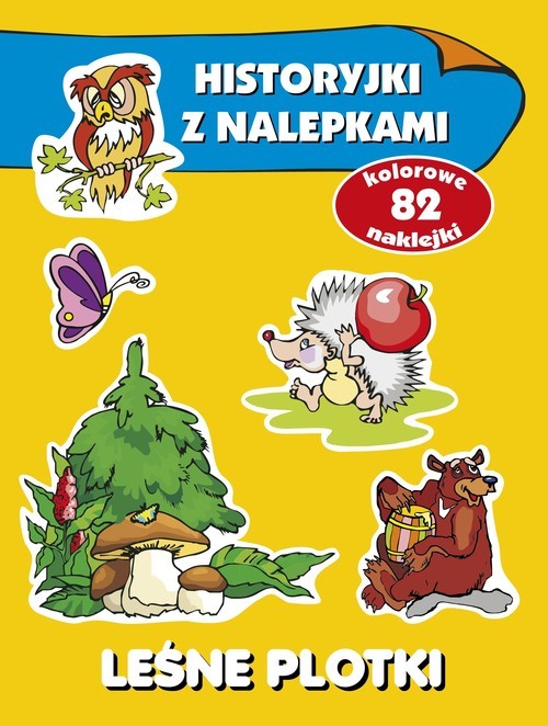 okładka Leśne plotki Historyjki z nalepkami książka