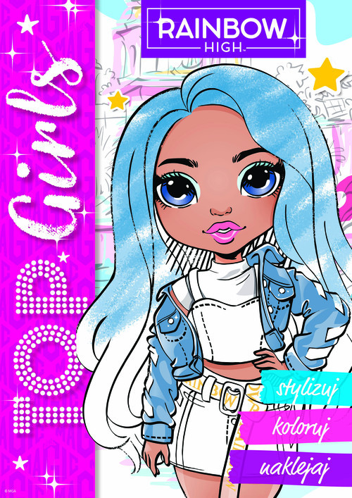 okładka Rainbow High. Top Girls. Stylizuj, koloruj, naklejaj 2 książka