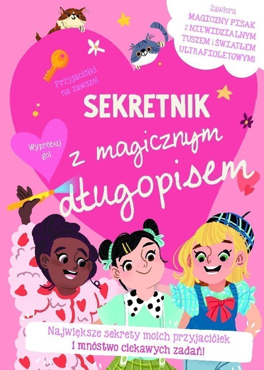 okładka Przyjaciółki na zawsze. Sekretnik z magicznym długopisem książka