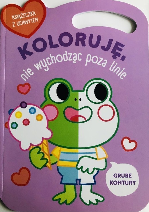 okładka Żabka. Koloruję bez wychodzenia poza linie wer. liliowa książka