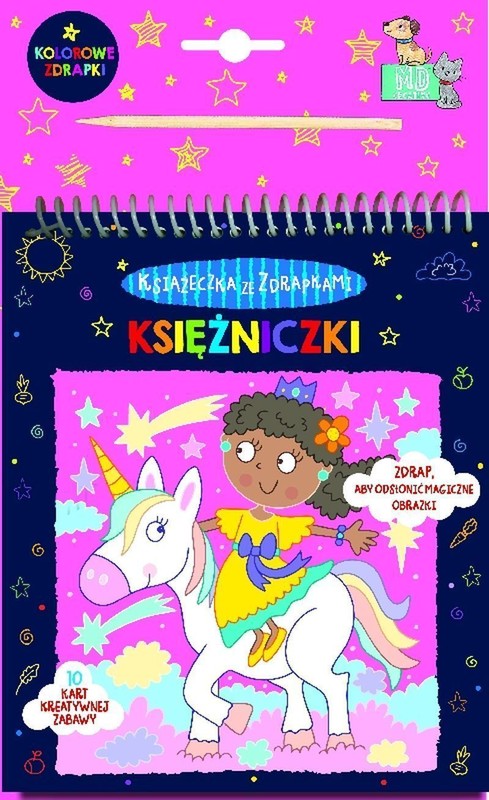 okładka Księżniczki. Kolorowe zdrapki książka