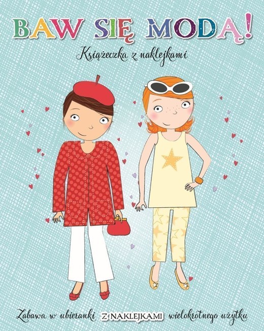 okładka Baw się modą z naklejkami! Turkusowa książka