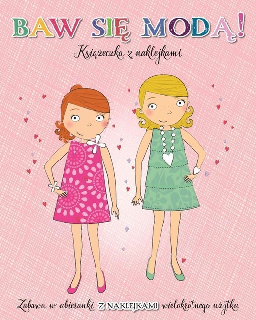 okładka Baw się modą z naklejkami! Różowa książka