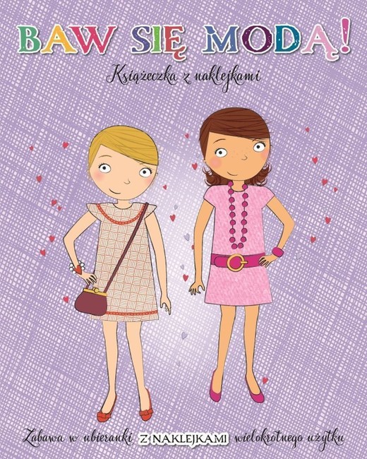 okładka Baw się modą z naklejkami! Fioletowa książka
