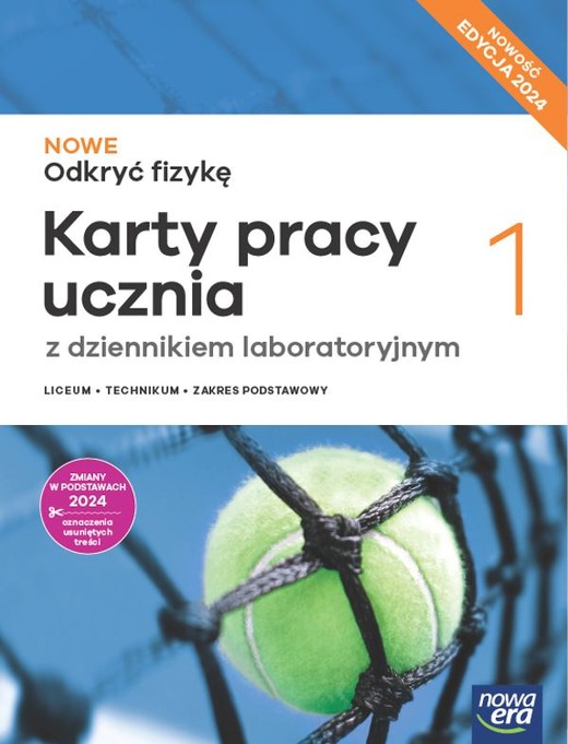 okładka Nowa fizyka odkryć fizykę karty pracy 1 liceum i technikum zakres podstawowy EDYCJA 2024 książka