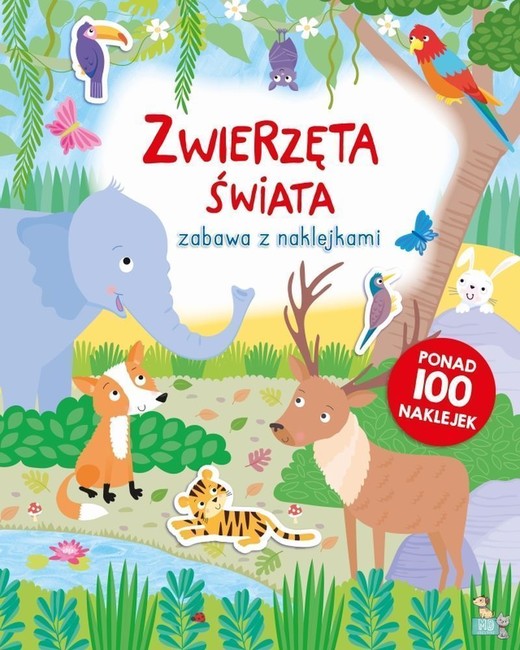okładka Zwierzęta świata. Zabawa z naklejkami książka