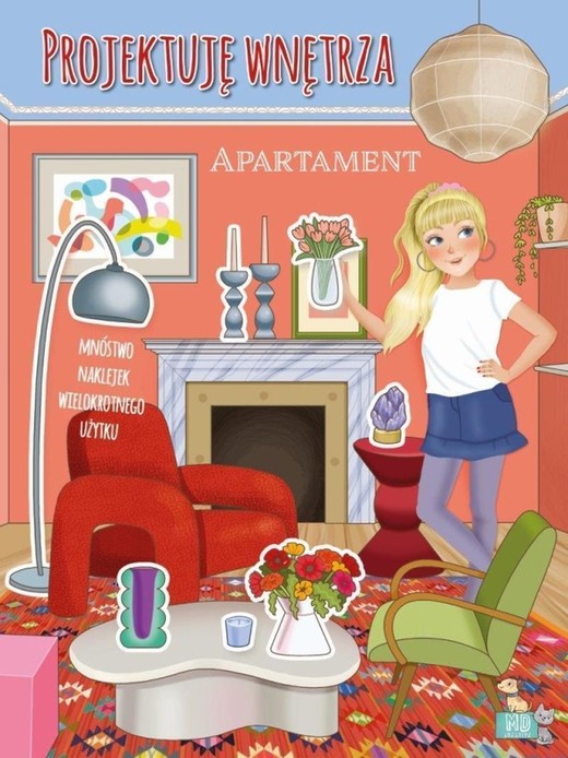 okładka Apartament. Projektuję wnętrza z naklejkami książka