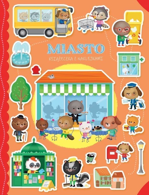 okładka Miasto. Książeczka z naklejkami książka