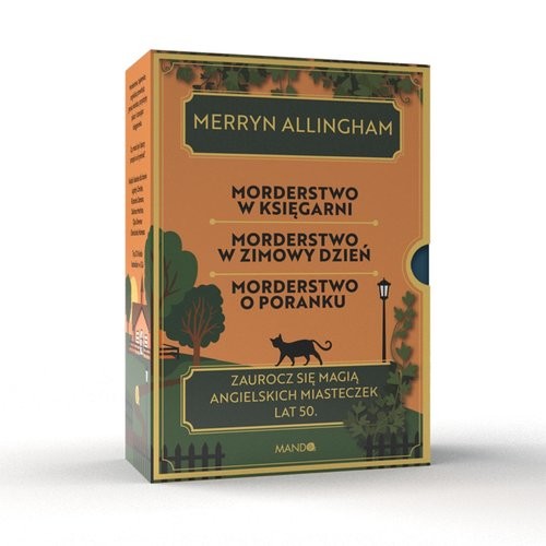 okładka Komplet 3 książek Allingham Merryn Morderstwo w zimowy dzień + Morderstwo w księgarni + Morderstwo o poranku książka | Merryn Allingham