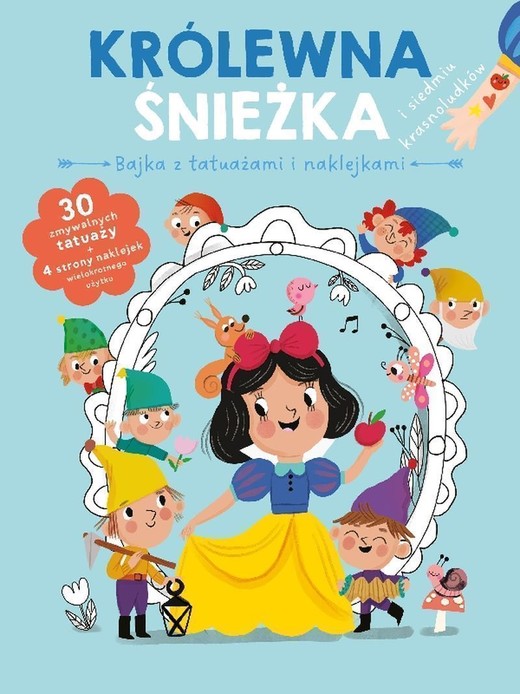 okładka Królewna śnieżka. Bajka z tatuażami i naklejkami książka