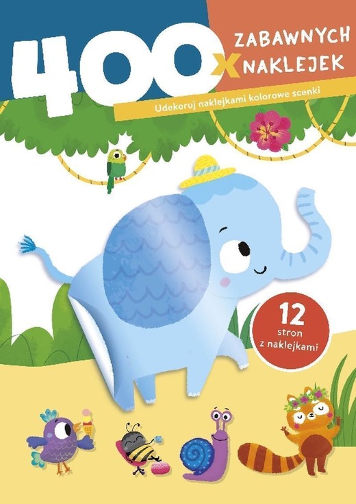 okładka Słonik. 400 zabawnych naklejek książka