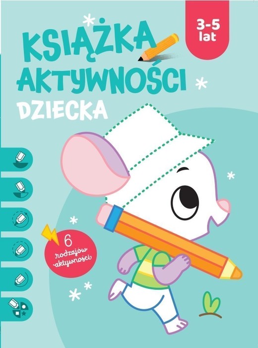 okładka Książka aktywności dziecka 3-5 lat. Niebieska książka