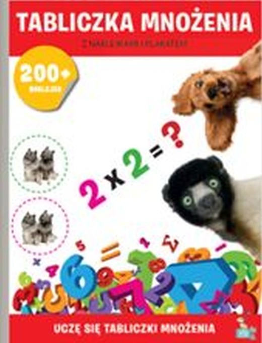 okładka Tabliczka mnożenia z naklejkami i plakatem książka