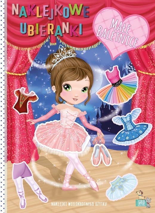okładka Małe baletnice. Naklejkowe ubieranki książka | Ilaria Barsotti