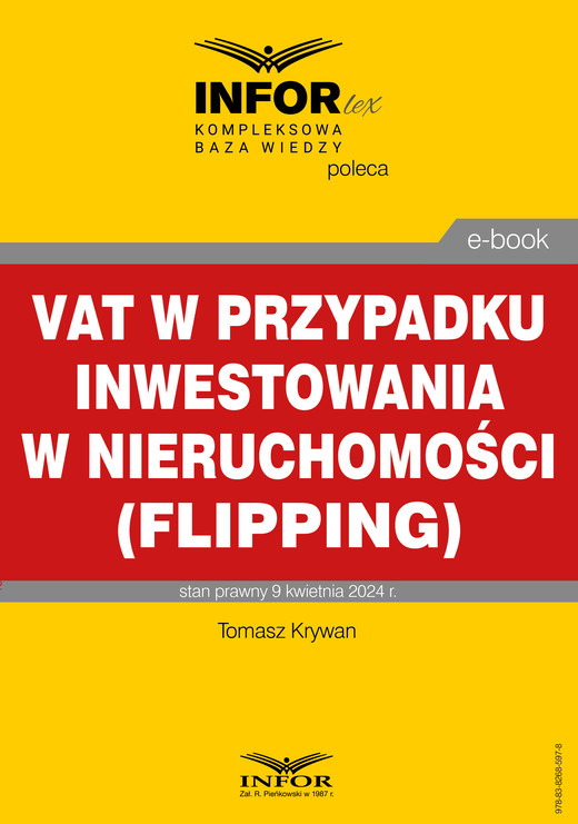 okładka VAT w przypadku inwestowania w nieruchomości (flipping) ebook | pdf | Tomasz Krywan