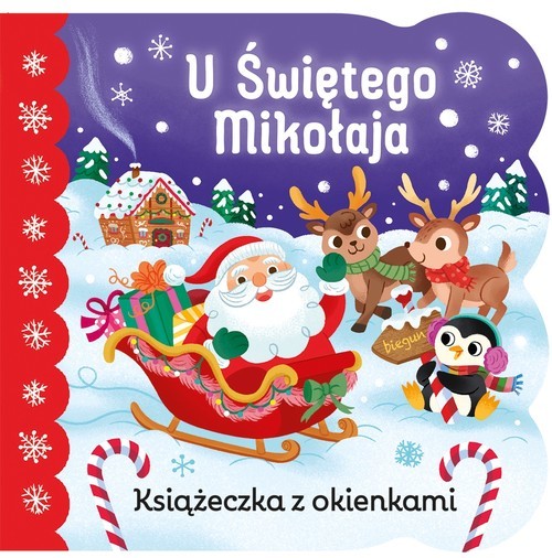 okładka U Świętego Mikołaja. Książeczka z okienkami książka | Berry-Byrd Holly