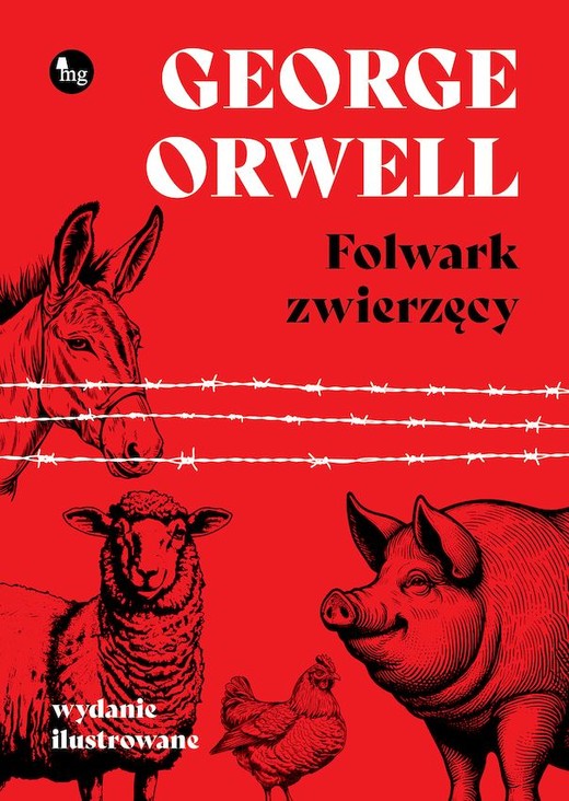 okładka Folwark zwierzęcy wyd. ilustrowane książka