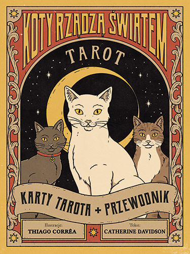 okładka Tarot. Koty rządzą światem. Karty tarota + przewodnik książka | Catherine Davidson