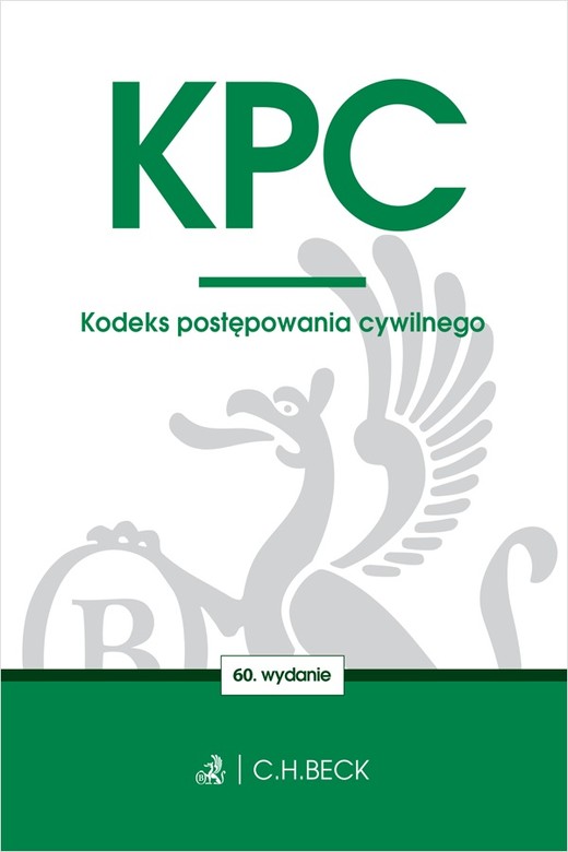 okładka KPC. Kodeks postępowania cywilnego wyd. 60 książka