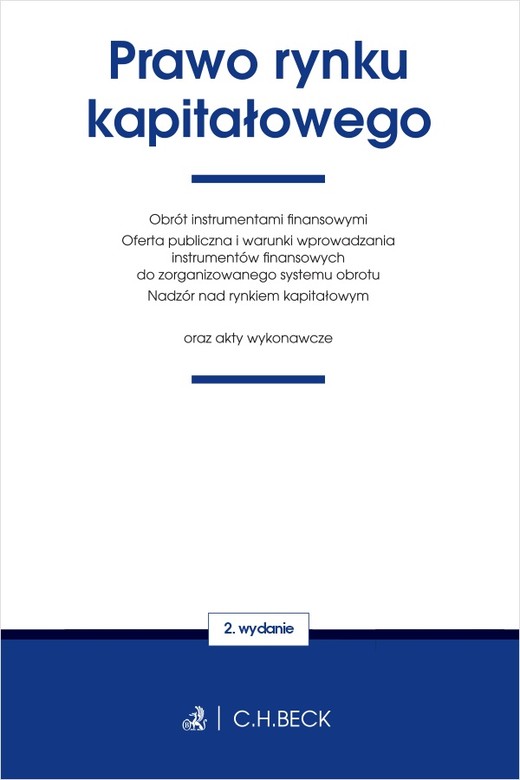 okładka Prawo rynku kapitałowego oraz akty wykonawcze wyd. 2 książka