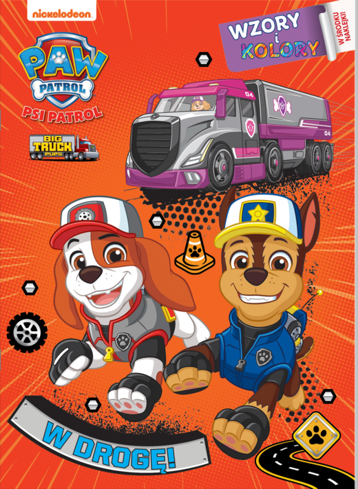 okładka W drogę! Psi Patrol. Wzory i Kolory książka