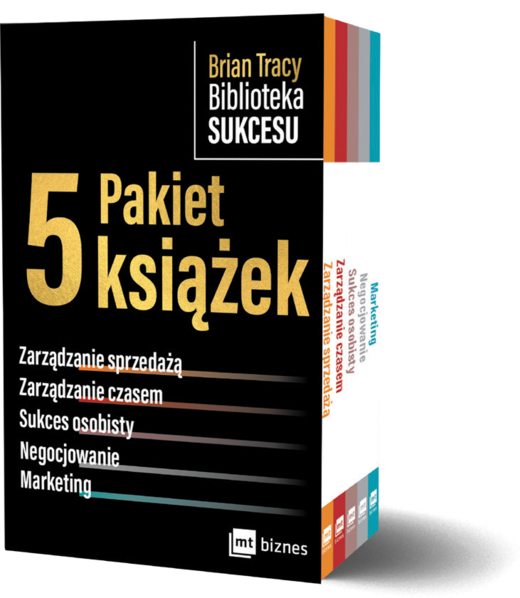 okładka Pakiet Brian Tracy Biblioteka Sukcesu. Zarządzanie sprzedażą / Zarządzanie czasem / Sukces osobisty /  Negocjowanie / Marketing wyd. 2 książka