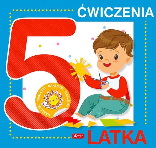 okładka Ćwiczenia 5-latka + naklejki książka