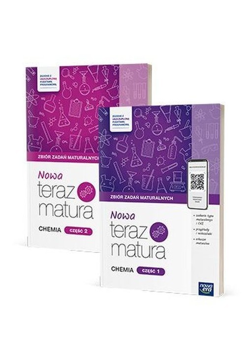 okładka Nowa Teraz Matura Chemia Zbiór zadań maturalnych Część 1/2 książka