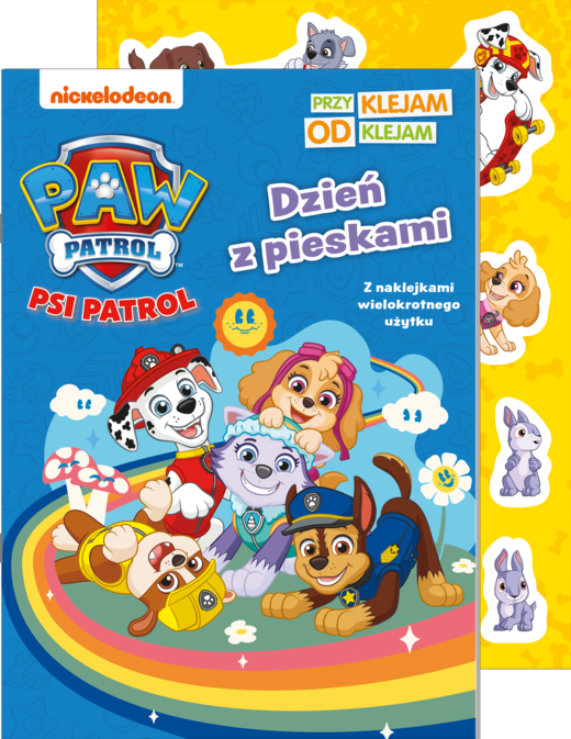 okładka Dzień z pieskami. Psi Patrol. Przyklejam Odklejam książka