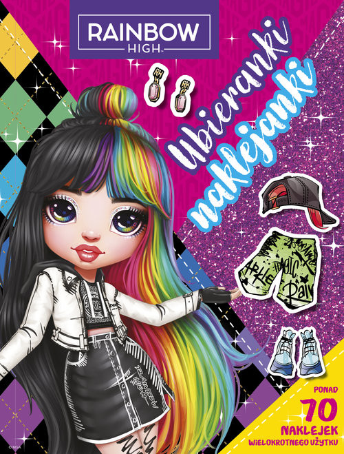 okładka Ubieranki naklejanki Rainbow High książka
