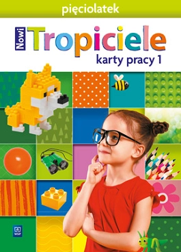 okładka Nowi Tropiciele Pięciolatek karty pracy cz.1 książka