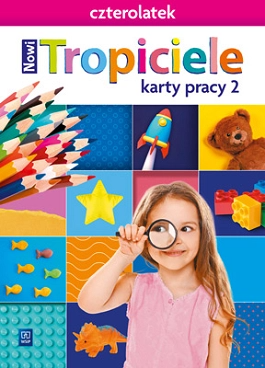 okładka Nowi Tropiciele Czterolatek karty pracy cz.2 książka