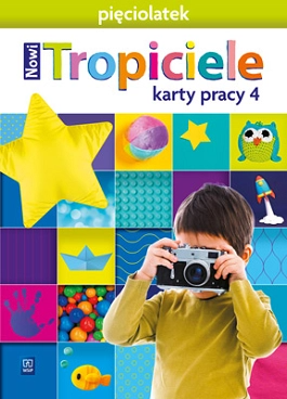 okładka Nowi Tropiciele Pięciolatek karty pracy cz.4 książka