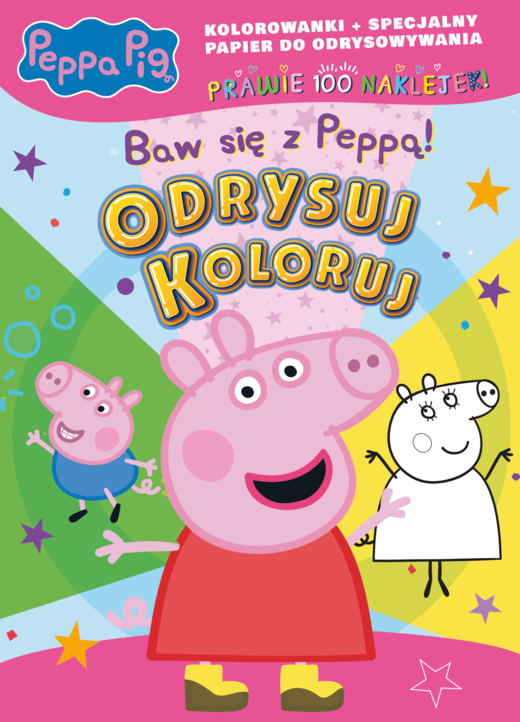 okładka Baw się z Peppą! Świnka Peppa. Odrysuj koloruj książka
