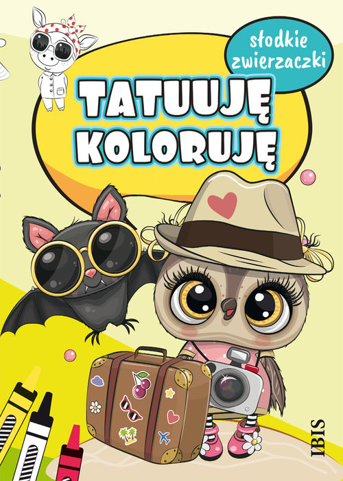 okładka Tatuuję koloruję. Słodkie zwierzaczki książka