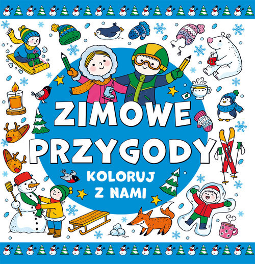 okładka Koloruj z nami. Zimowe przygody książka