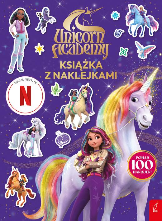 okładka Unicorn Academy. Książka z naklejkami książka