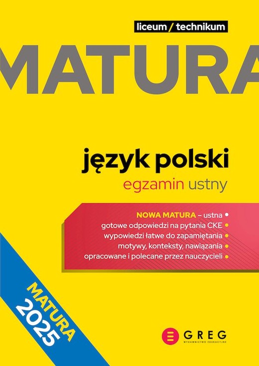 okładka Język polski. Egzamin ustny. Repetytorium maturalne. Matura 2025 książka