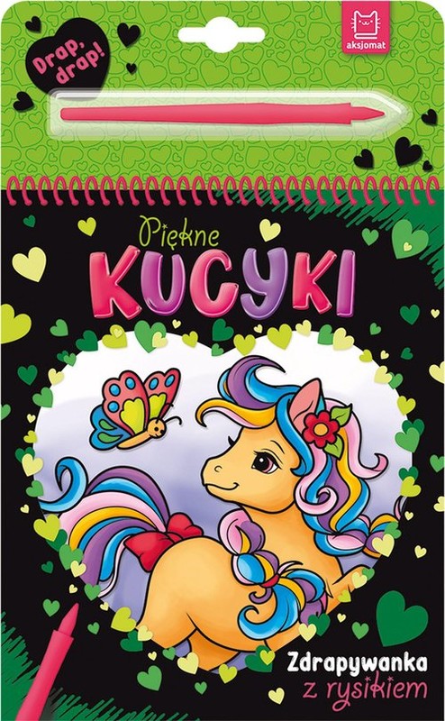 okładka Piękne kucyki Zdrapywanka z rysikiem książka | Anna Podgórska