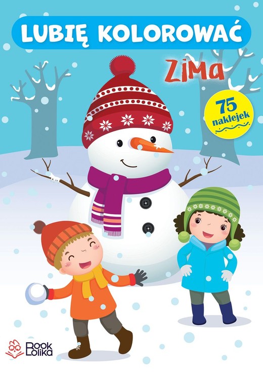 okładka Zima. Lubię kolorować książka